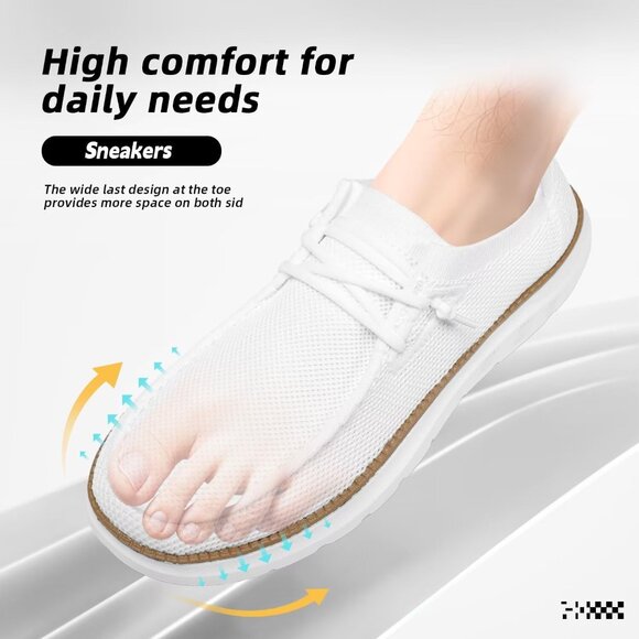 Men\'s White Loafers Shoes Casual Mesh Walking Boat Shoes Dress Sneakers main image 6